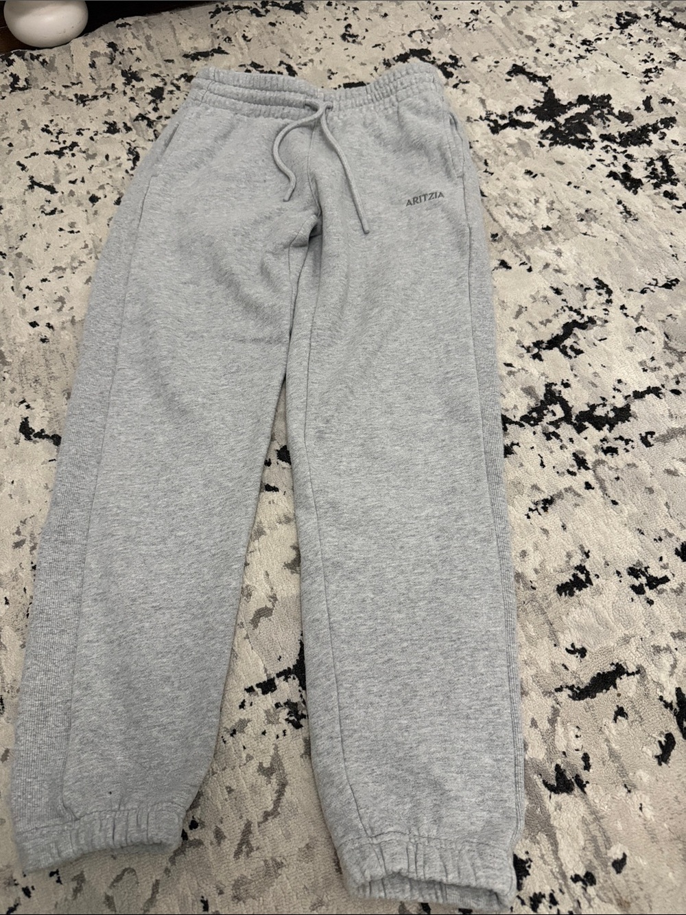 Aritzia Sweatfleece Cozy Fleece Boyfriend Sweatpants - Heather Grey - 2XS